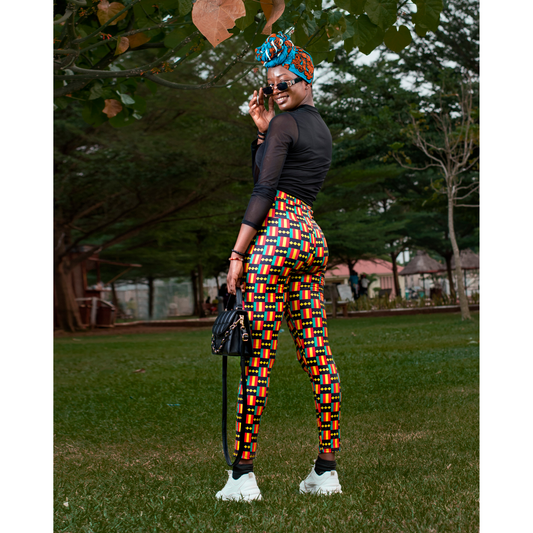 Pan Africa Kente Print Leggings – Bold African