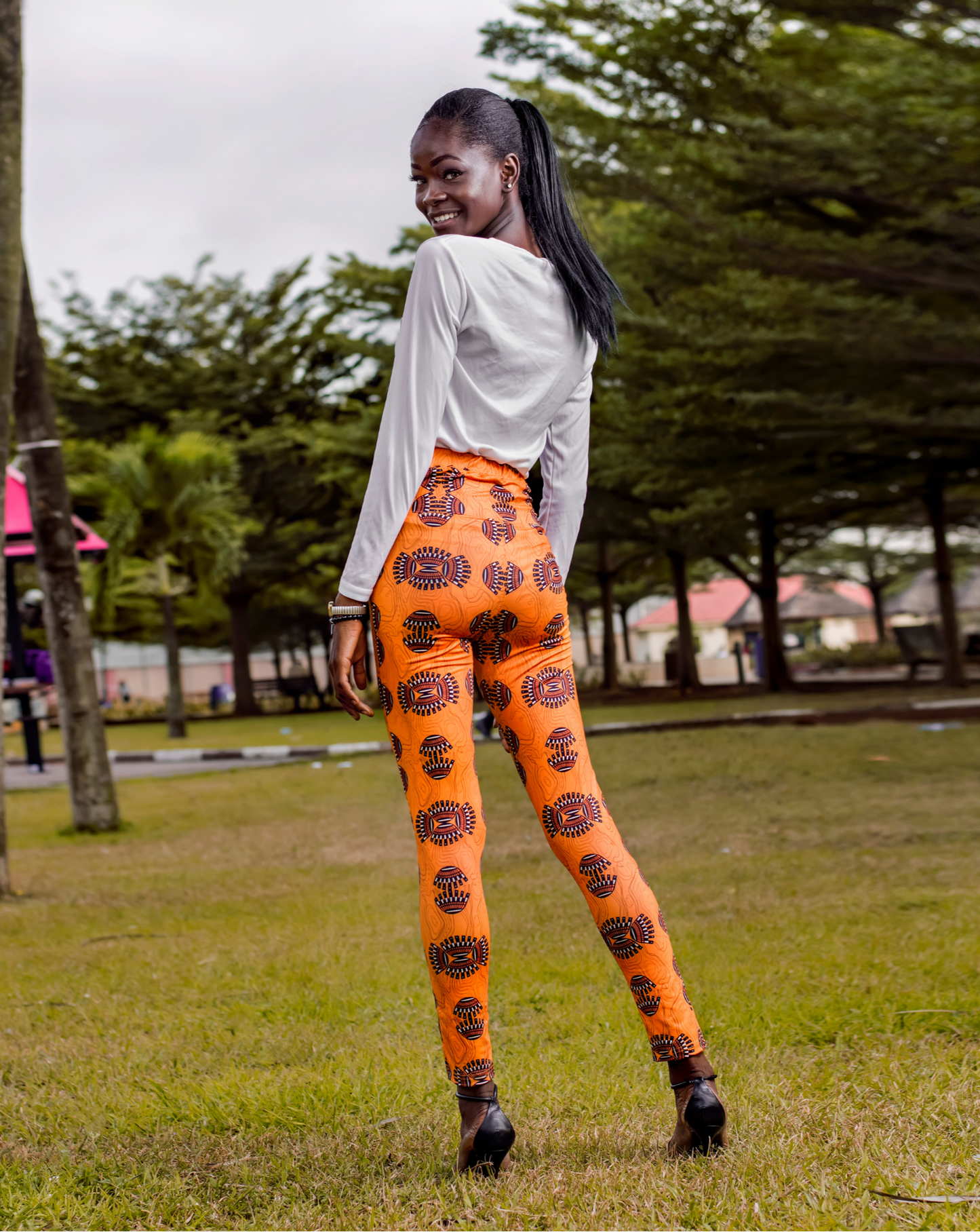 Celebrate Heritage Leggings - Vibrant African-Inspired Design