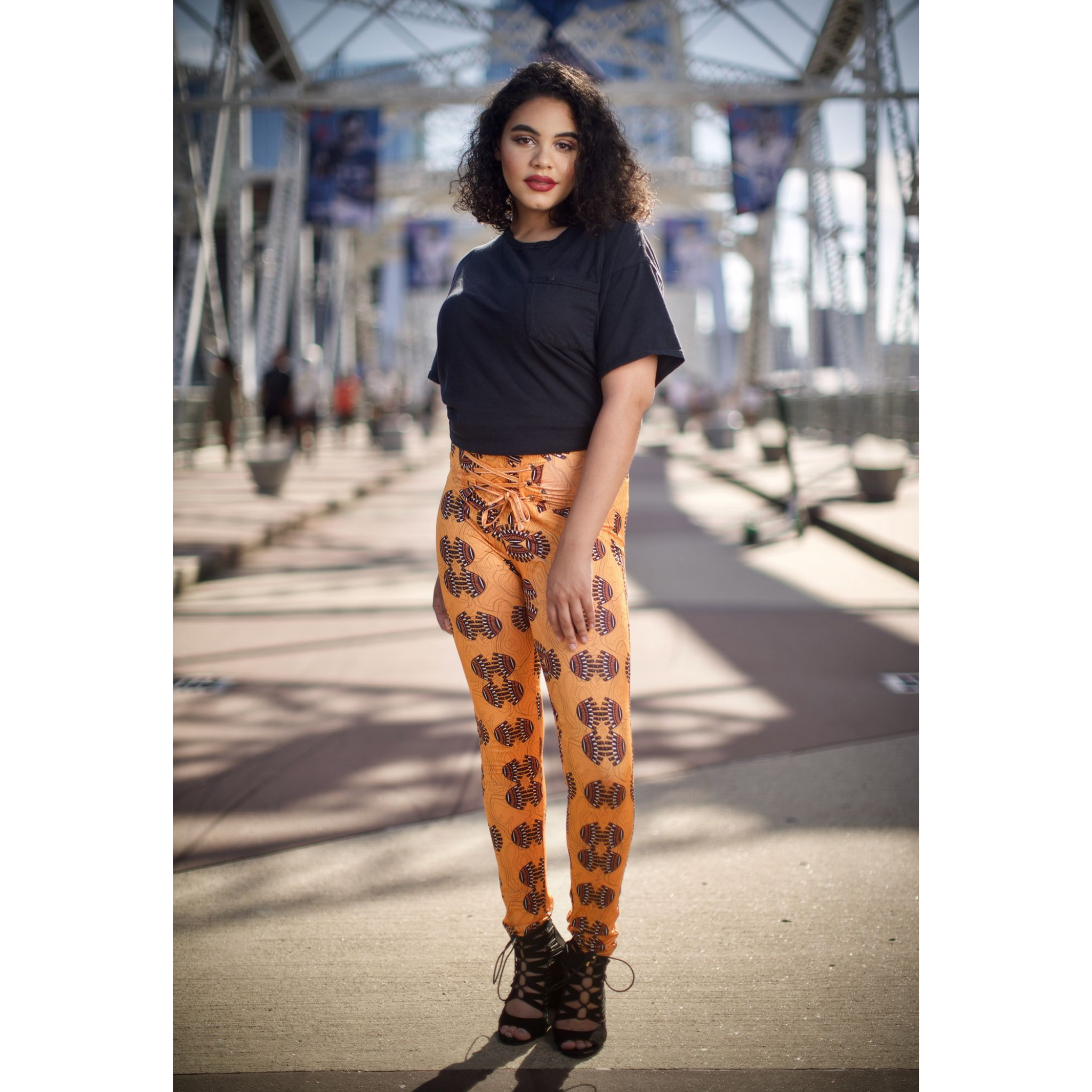 Celebrate Heritage Leggings - Vibrant African-Inspired Design
