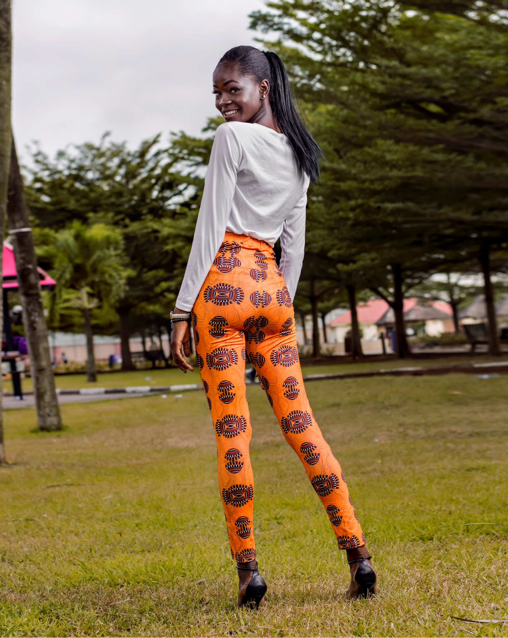 Celebrate Heritage Leggings - Vibrant African-Inspired Design
